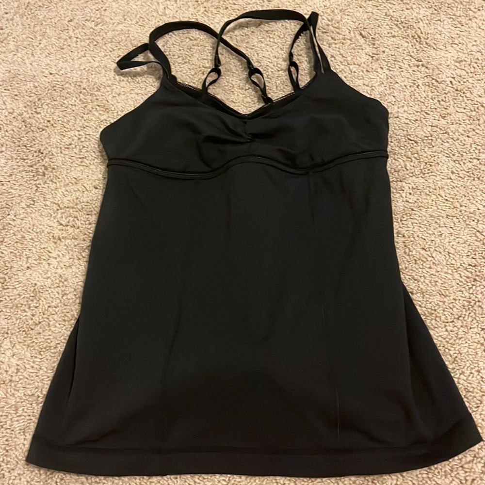 Lululemon black tank top size 4-6